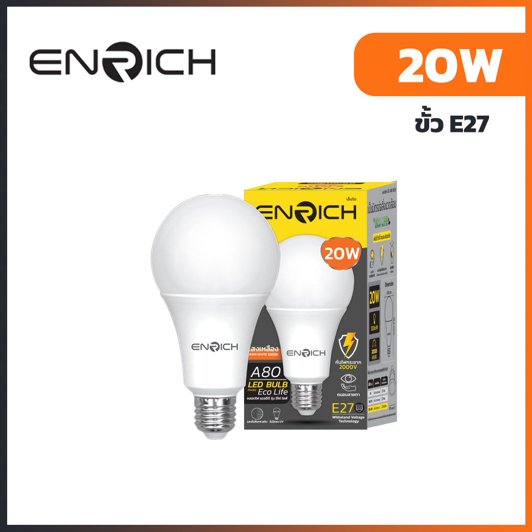 หลอดไฟ-LED-ENRICH-ECO-LIFE-20W