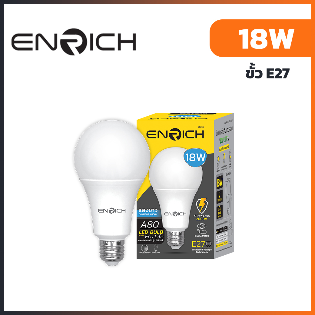 หลอดไฟ-LED-ENRICH-ECO-LIFE-DL-18W