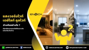 แสงวอร์มไวท์ เดย์ไลท์ คูลไวท์ ต่างกันอย่างไร เลือกสีแสงหลอดไฟให้เหมาะกับแต่ละห้องในบ้าน